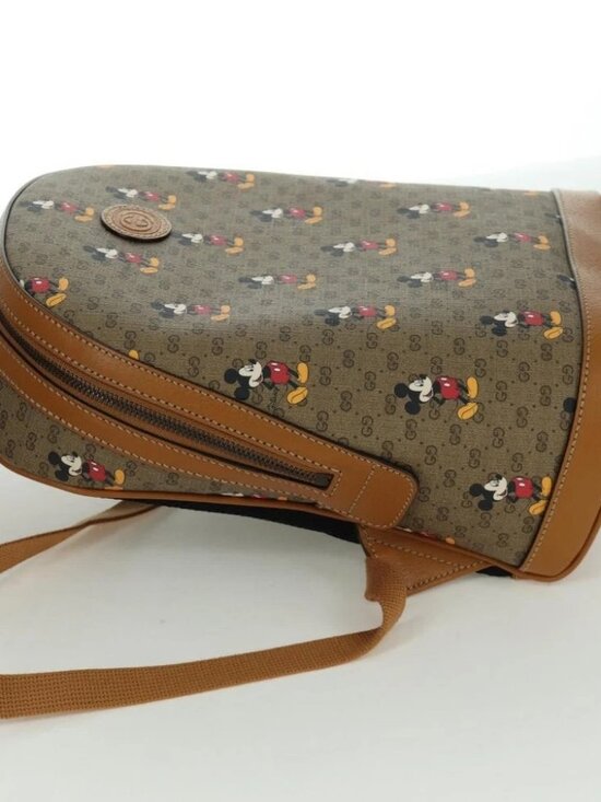 GUCCI Micro GG Supreme Disney Backpack PVC Beige Gold 552884 Auth 171451SAM main image 5